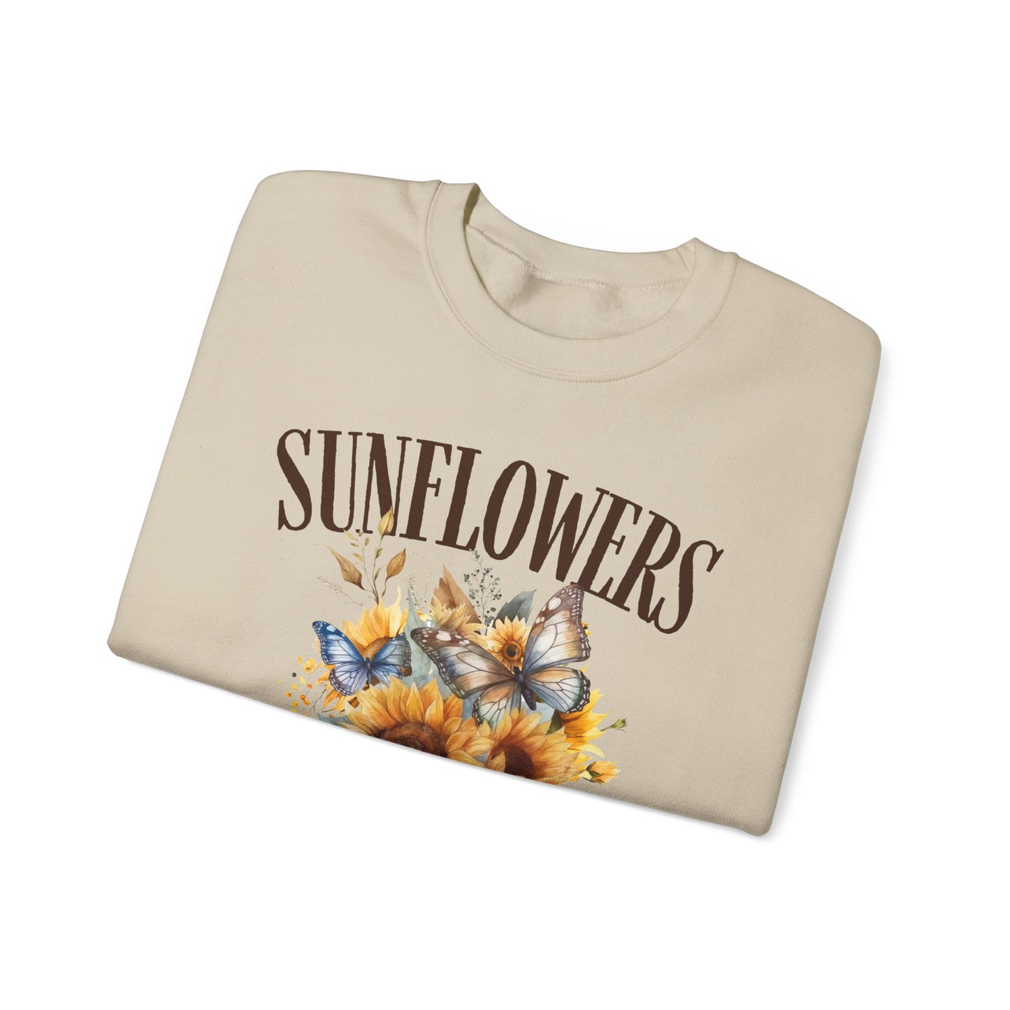 Sunflowers Social Club Crewneck Sweatshirt – Bright & Cozy Floral Apparel