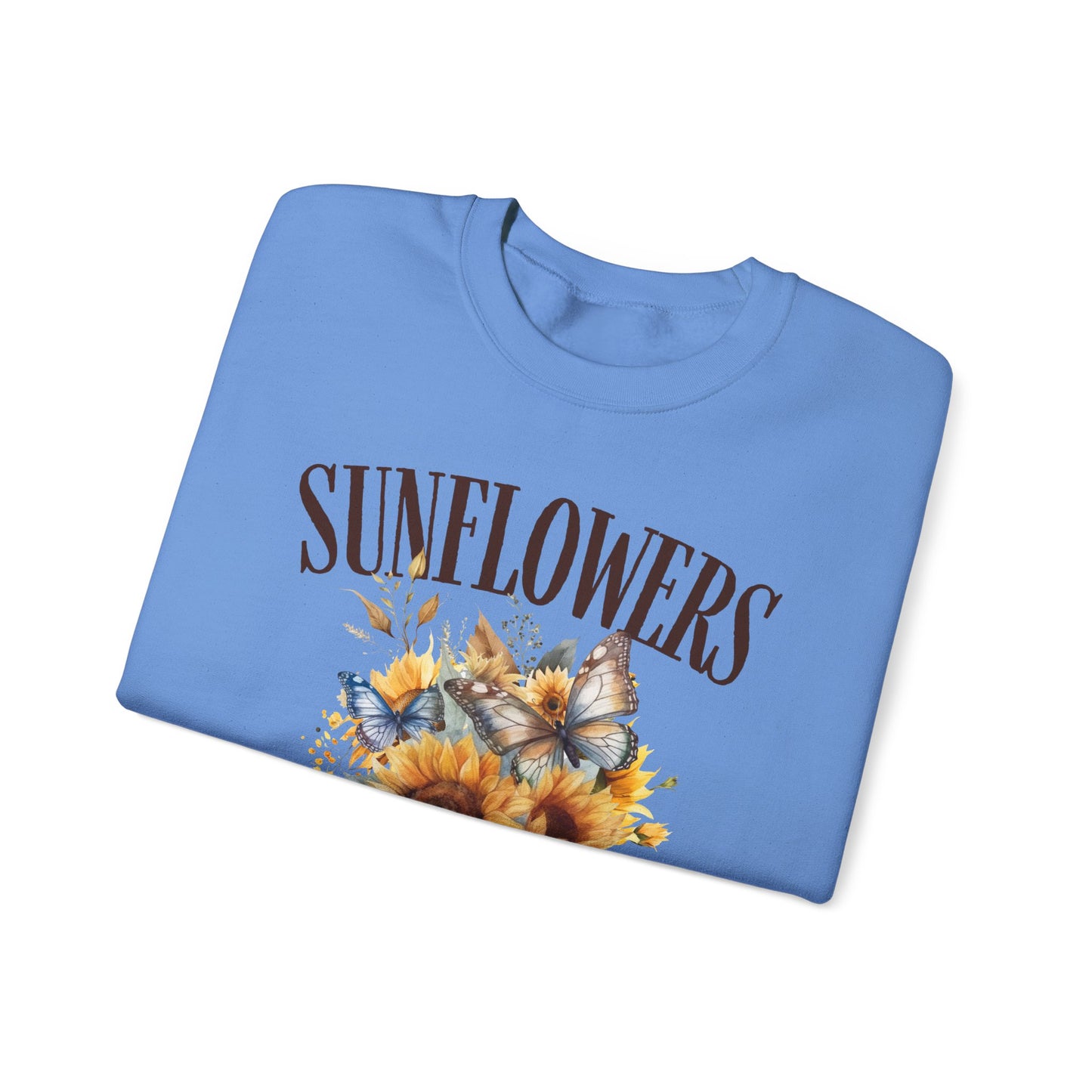 Sunflowers Social Club Crewneck Sweatshirt – Bright & Cozy Floral Apparel