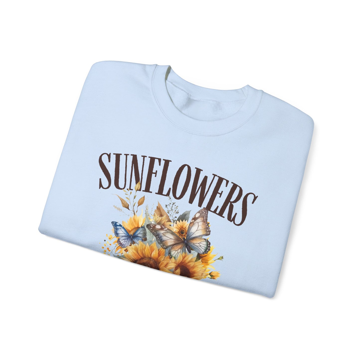 Sunflowers Social Club Crewneck Sweatshirt – Bright & Cozy Floral Apparel