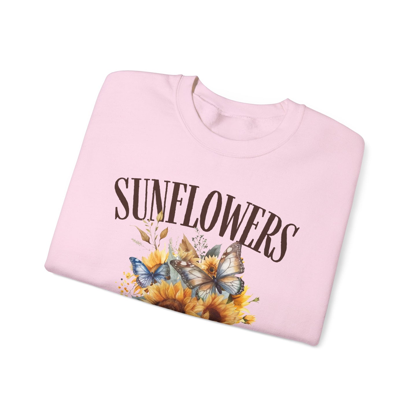 Sunflowers Social Club Crewneck Sweatshirt – Bright & Cozy Floral Apparel