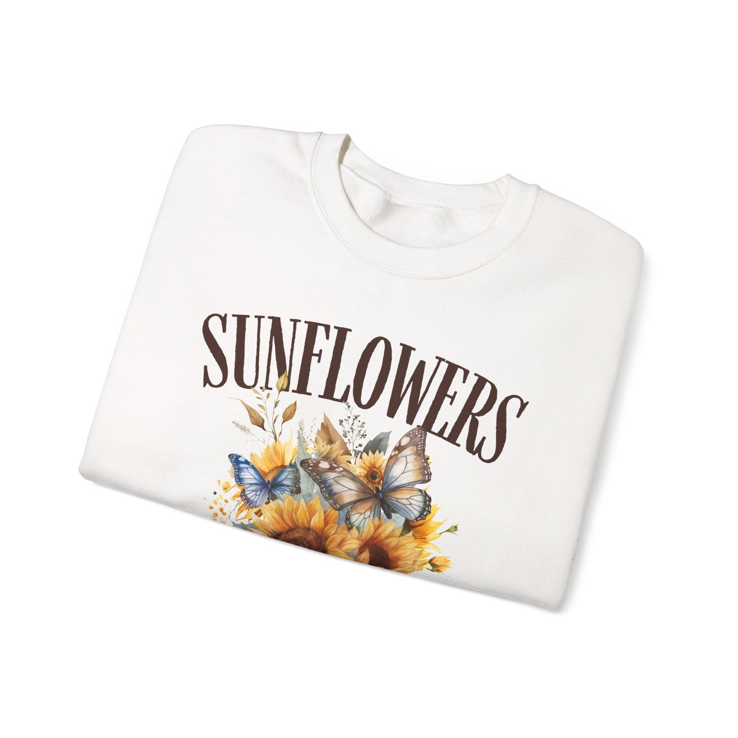 Sunflowers Social Club Crewneck Sweatshirt – Bright & Cozy Floral Apparel
