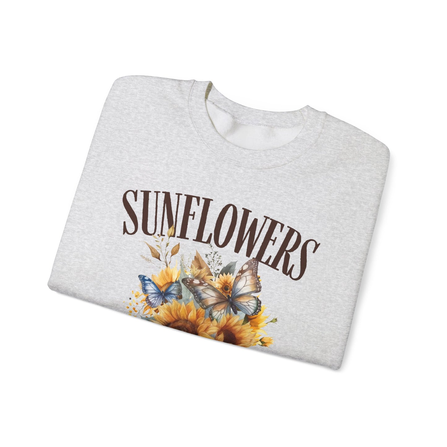 Sunflowers Social Club Crewneck Sweatshirt – Bright & Cozy Floral Apparel